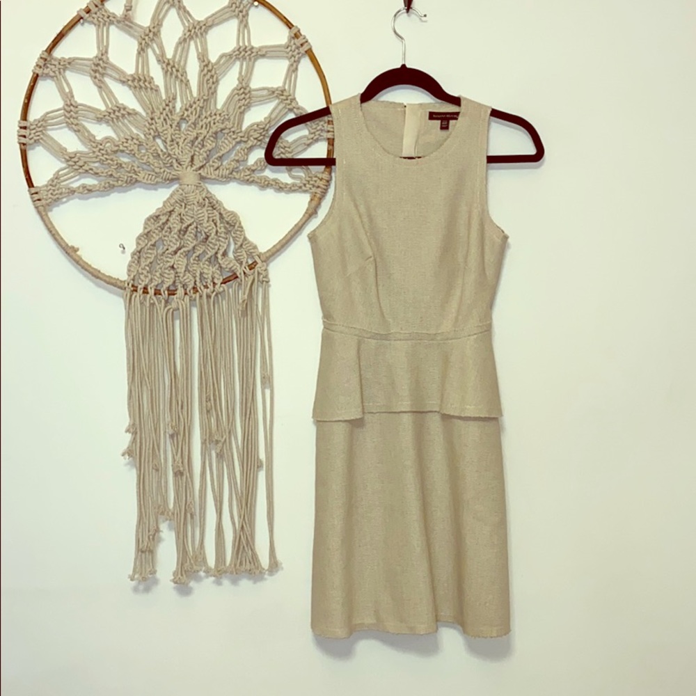 Banana Republic Cream Linen Dress